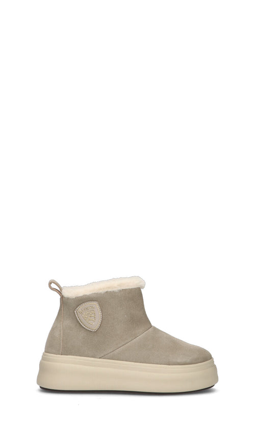 BLAUER Stivaletto pelo donna taupe in suede