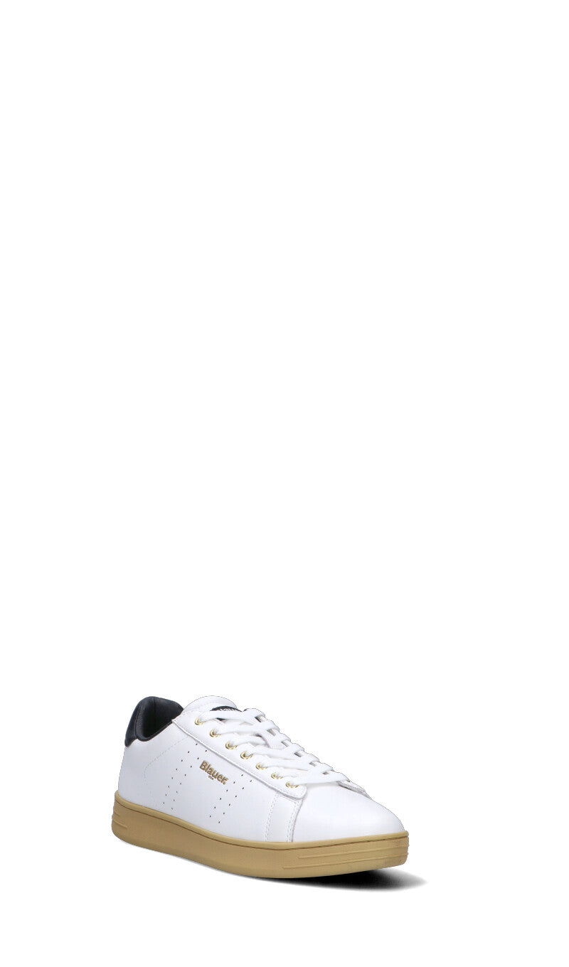 BLAUER Sneaker uomo bianca/nera in pelle