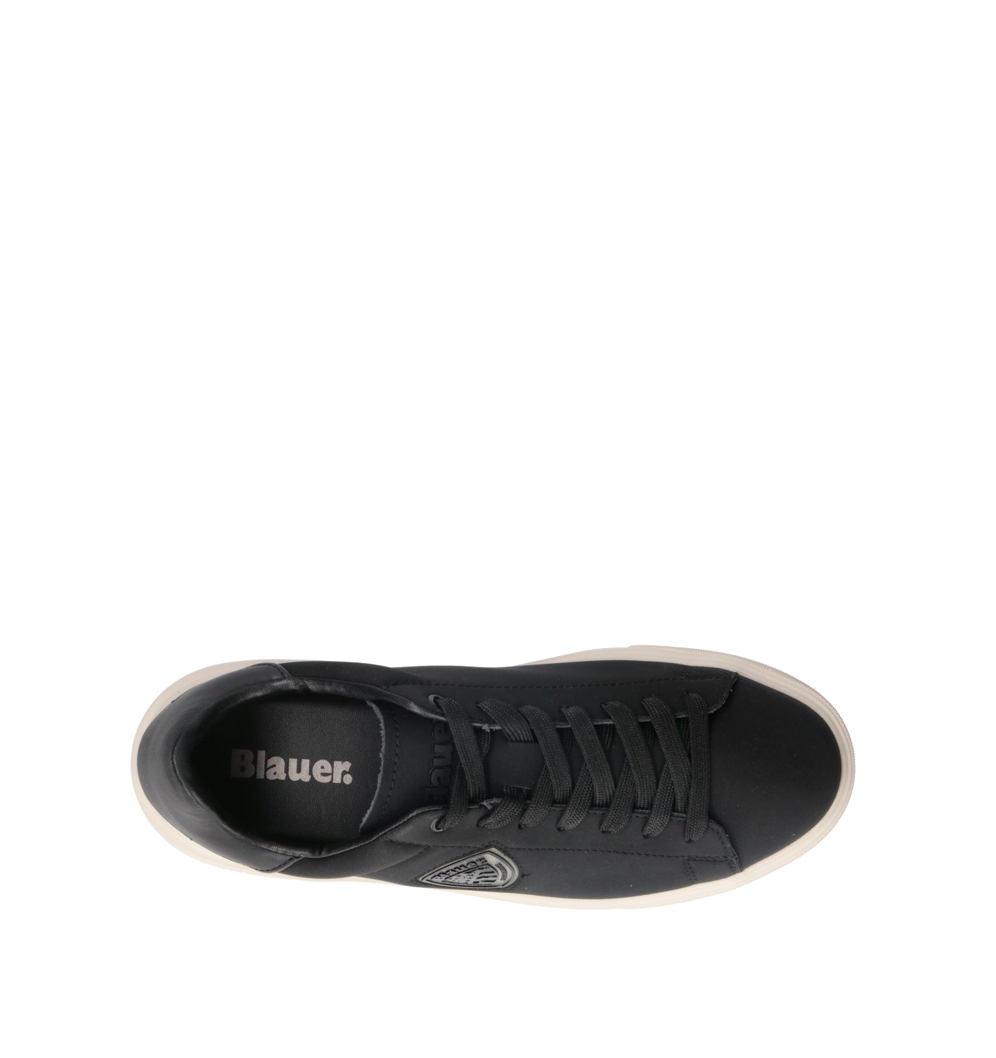BLAUER Sneaker uomo nera in pelle