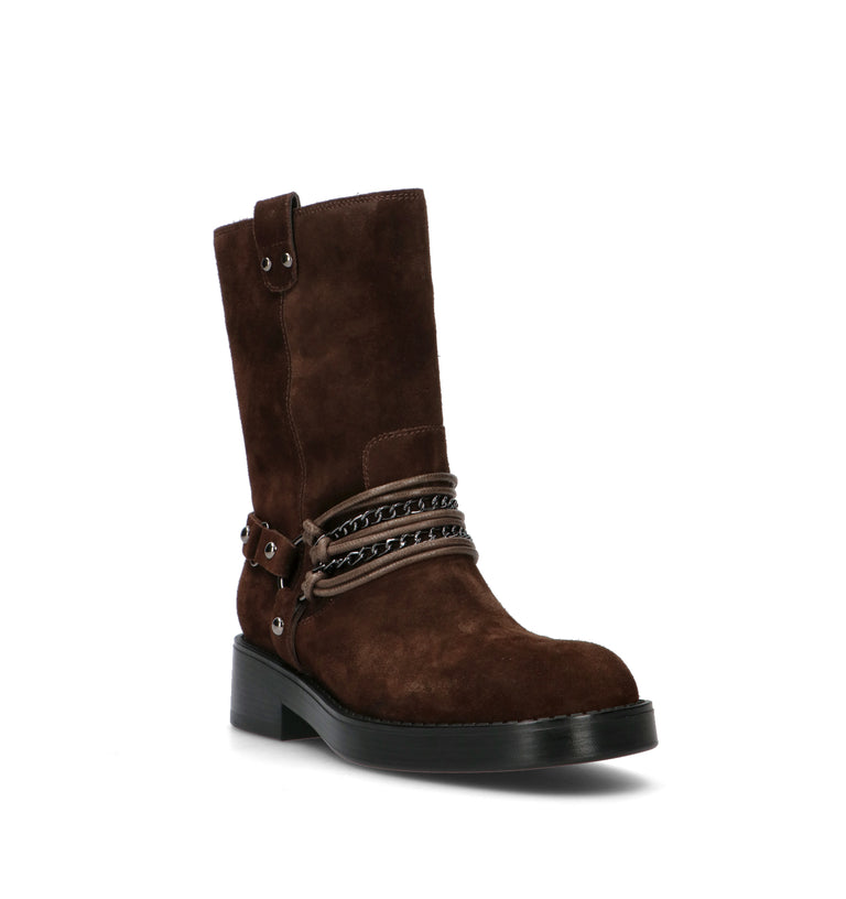 APEPAZZA Tronchetto donna marrone in suede