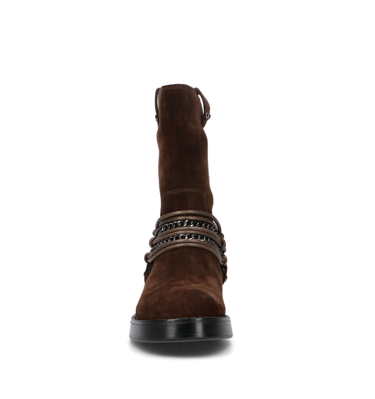 APEPAZZA Tronchetto donna marrone in suede