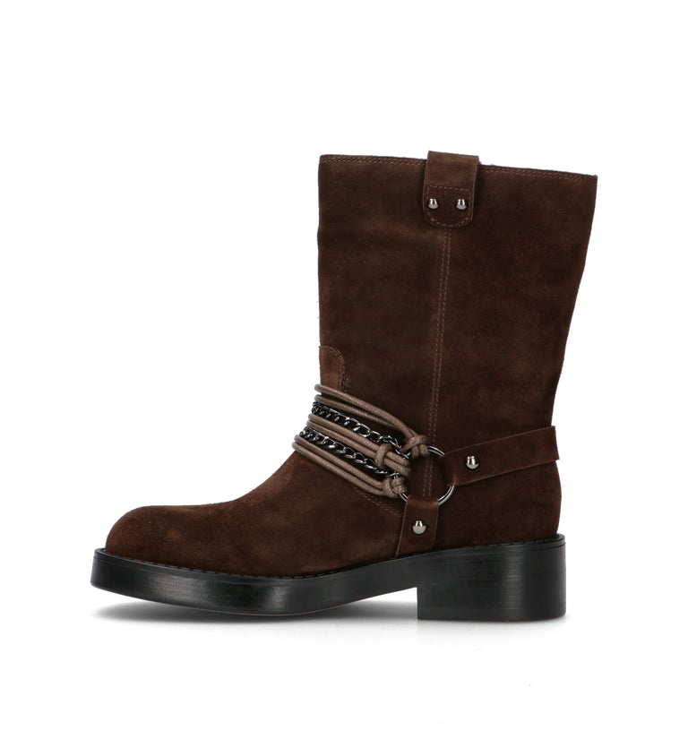 APEPAZZA Tronchetto donna marrone in suede