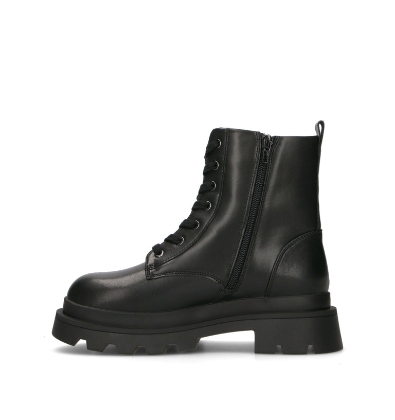 BLAUER Anfibio donna nero in pelle