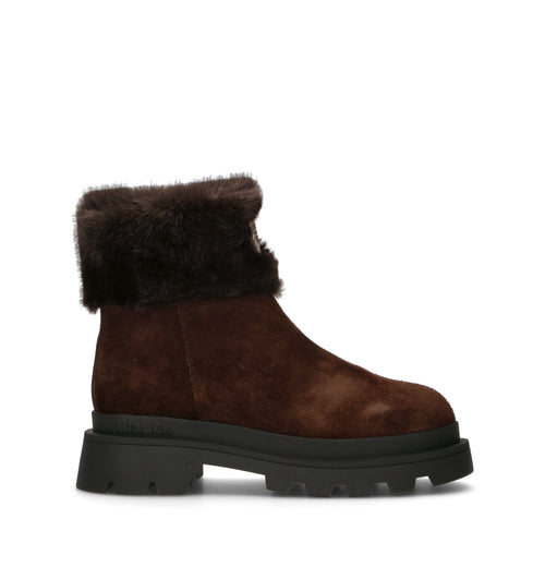 BLAUER Tronchetto donna marrone in suede