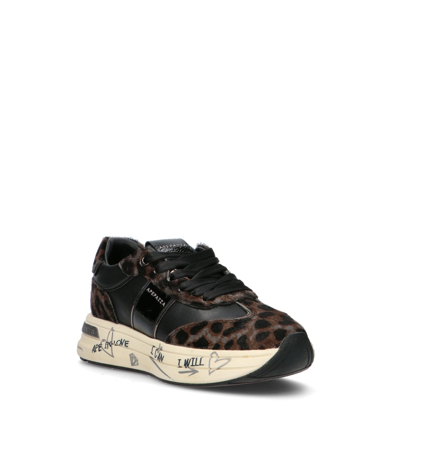 APEPAZZA Sneaker donna nera
