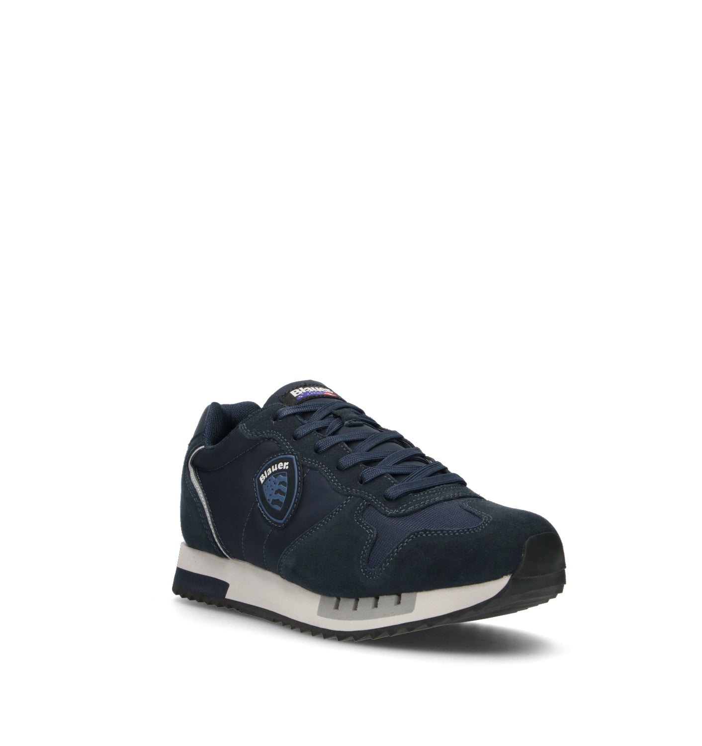 BLAUER Sneaker uomo blu in suede