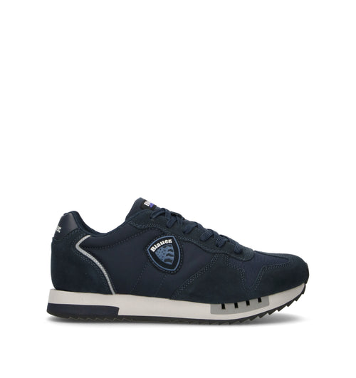BLAUER Sneaker uomo blu in suede
