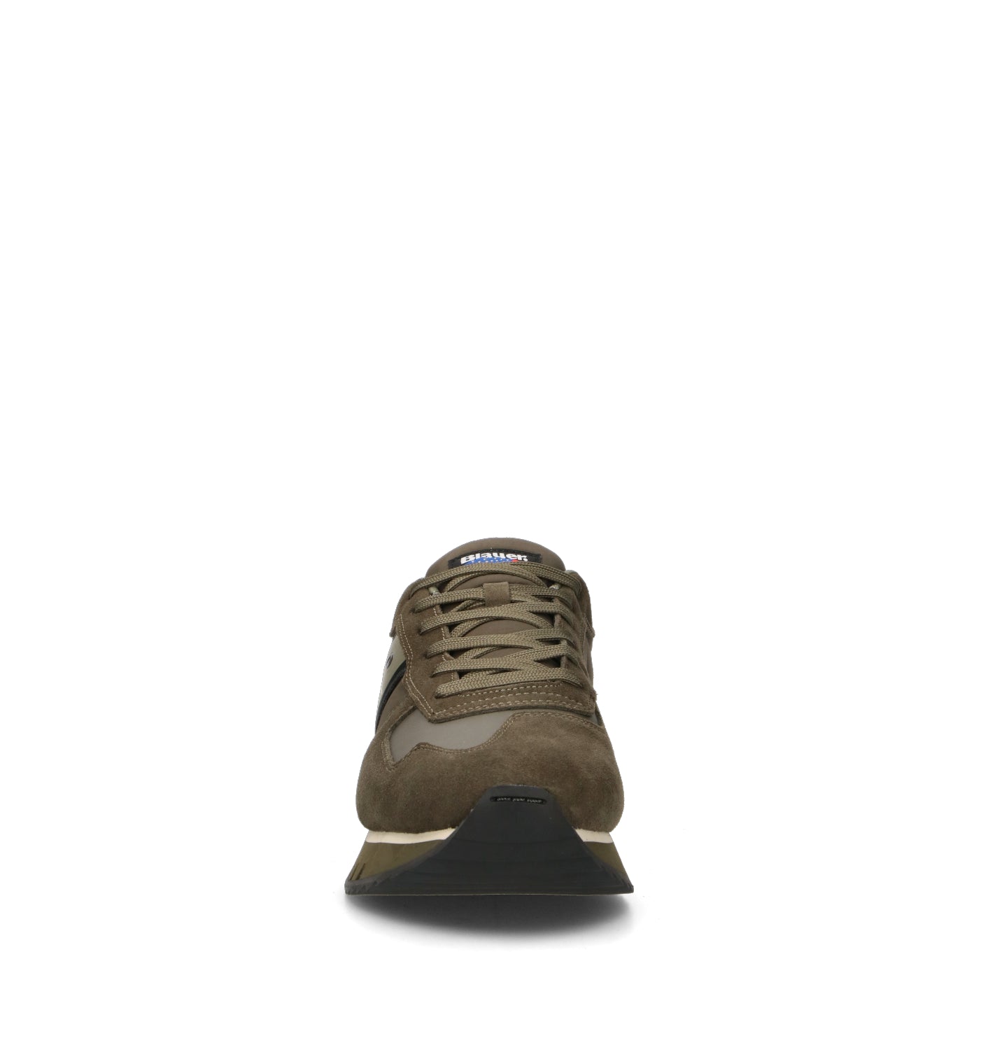 BLAUER Sneaker uomo militare in suede