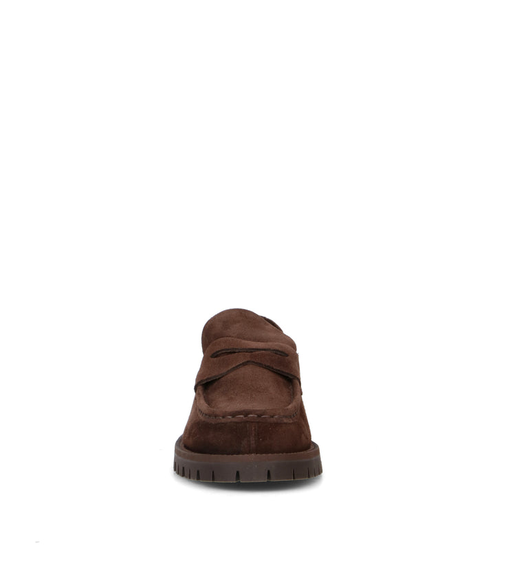 COPENHAGEN Mocassino donna marrone in suede