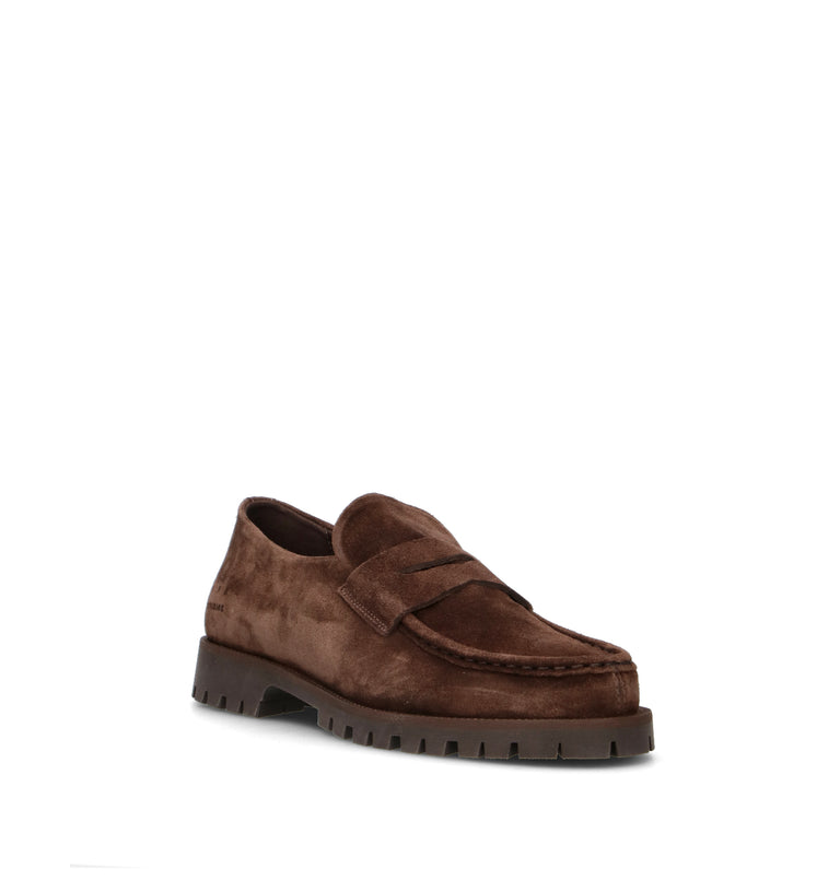 COPENHAGEN Mocassino uomo marrone in suede