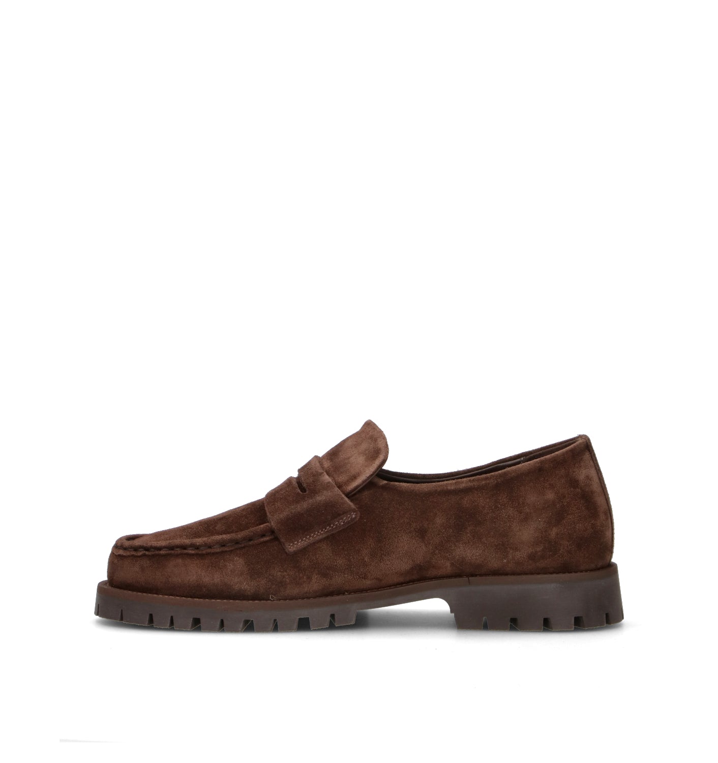 COPENHAGEN Mocassino uomo marrone in suede