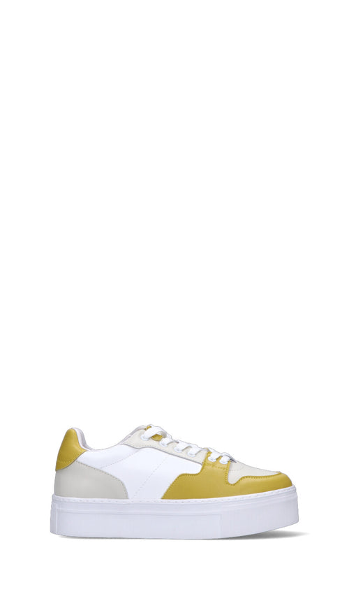 FRACOMINA Sneaker donna bianca/gialla in pelle