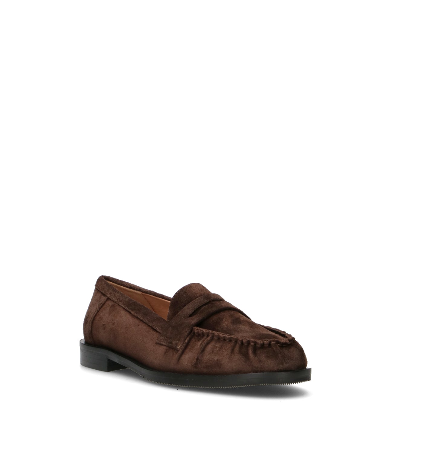 STATUS Mocassino donna marrone in suede