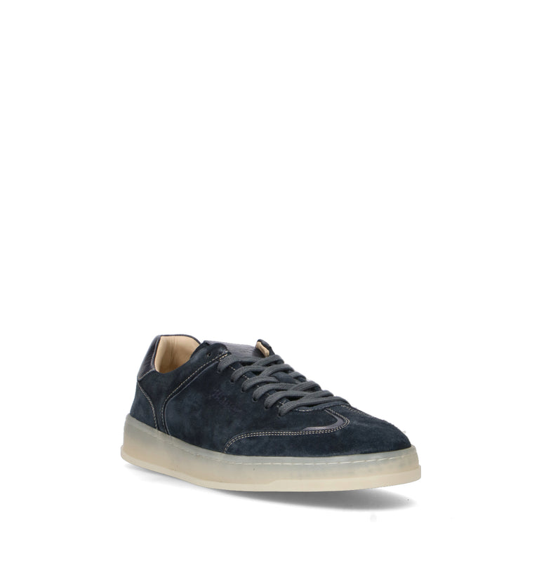 BLAUER Sneaker uomo navy in suede