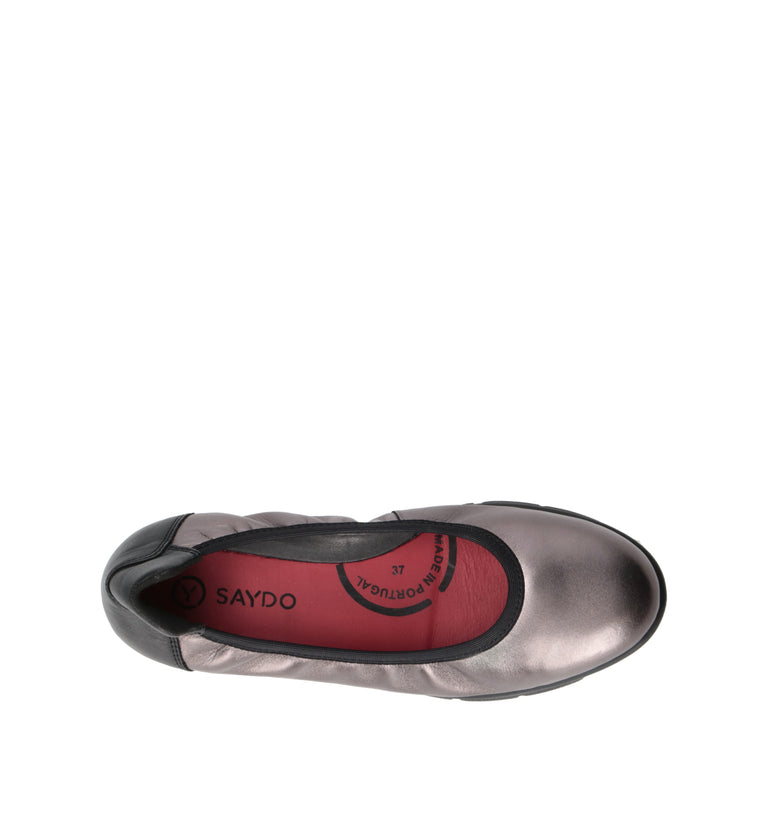 SAYDO Scarpa comfort donna antracite in pelle