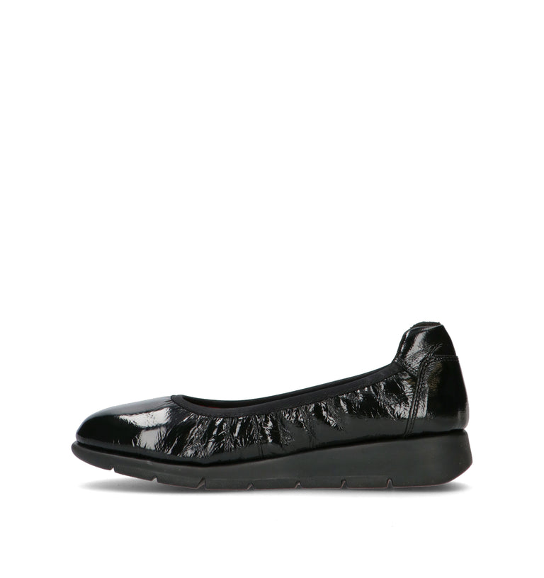 SAYDO Scarpa comfort donna nera in pelle