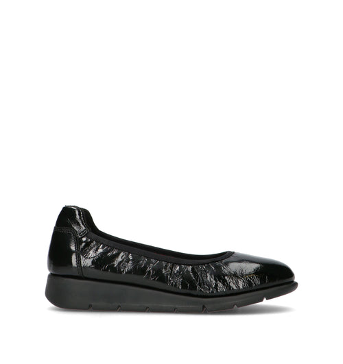 SAYDO Scarpa comfort donna nera in pelle