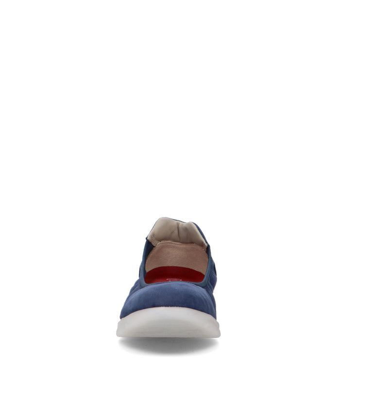 SAYDO Scarpa comfort donna blu in suede