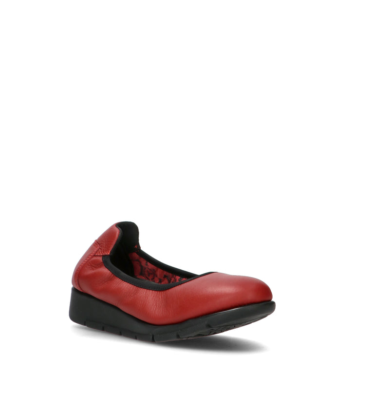 SAYDO Scarpa comfort donna rossa in pelle