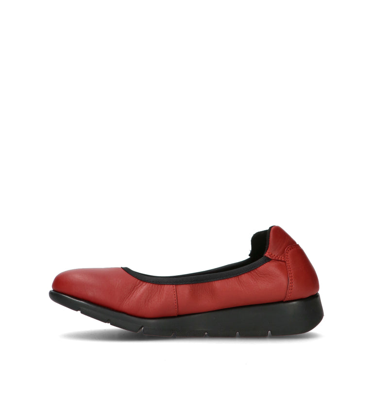 SAYDO Scarpa comfort donna rossa in pelle