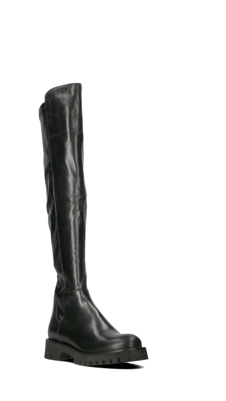 PHIL MELVIS Stivale donna nero in pelle