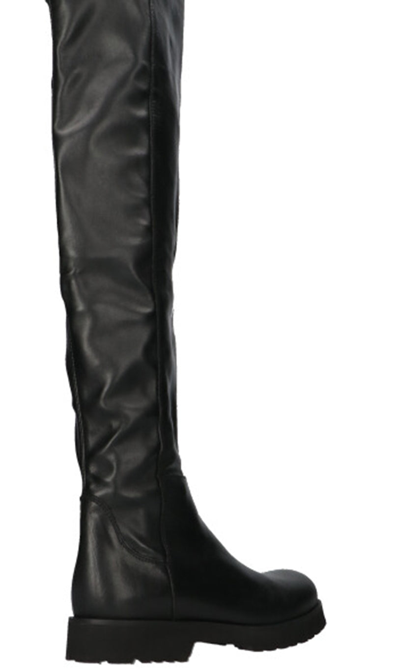 PHIL MELVIS Stivale donna nero in pelle