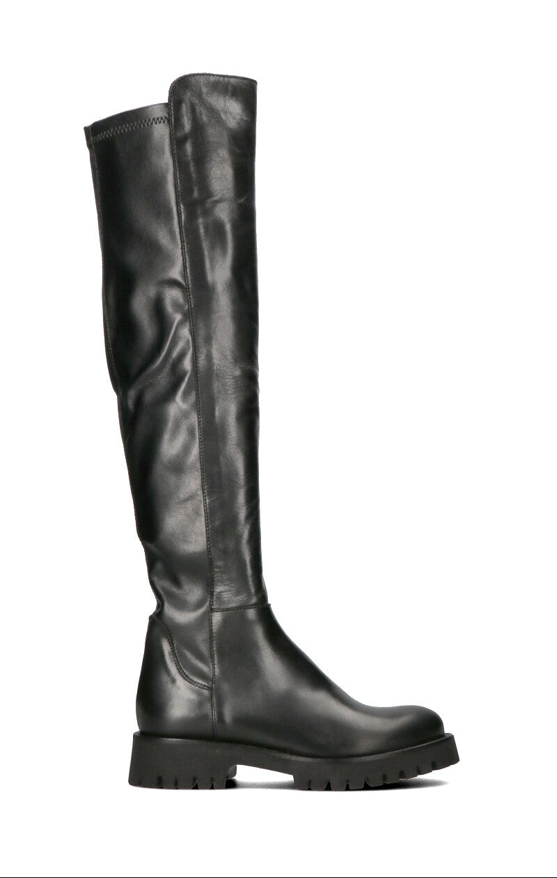PHIL MELVIS Stivale donna nero in pelle