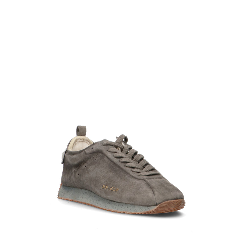 NINE AN HALF Sneaker uomo grigia in suede