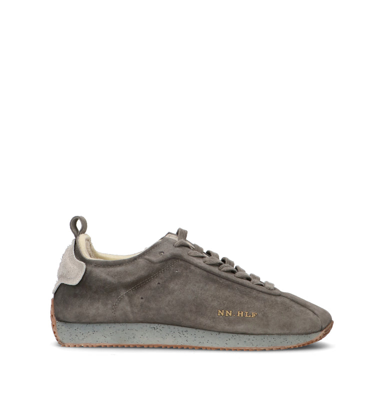 NINE AN HALF Sneaker uomo grigia in suede