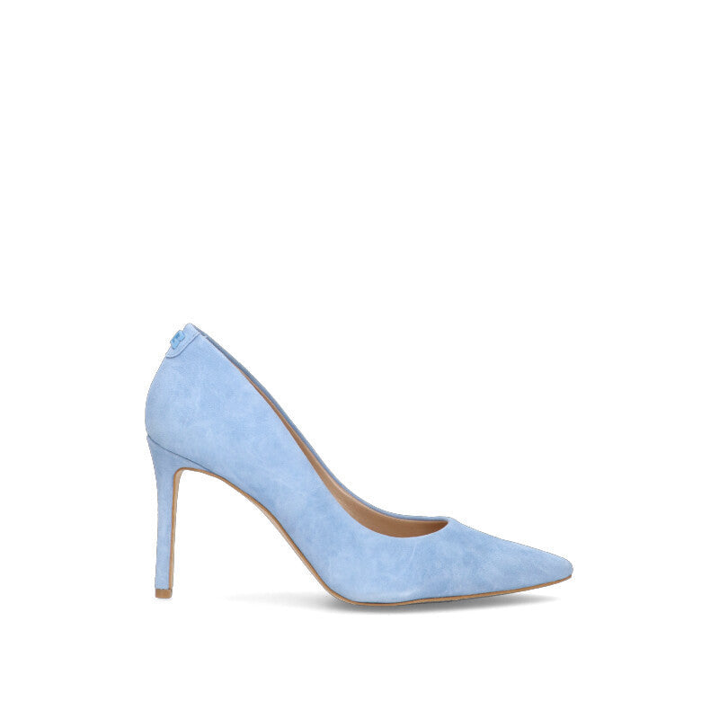 GUESS Decollete donna azzurra in suede