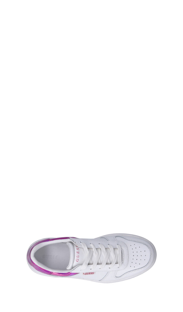 GUESS Sneaker donna bianca fucsia in pelle