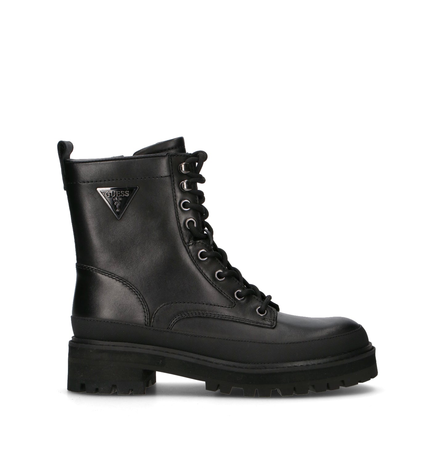 GUESS Anfibio donna nero in pelle