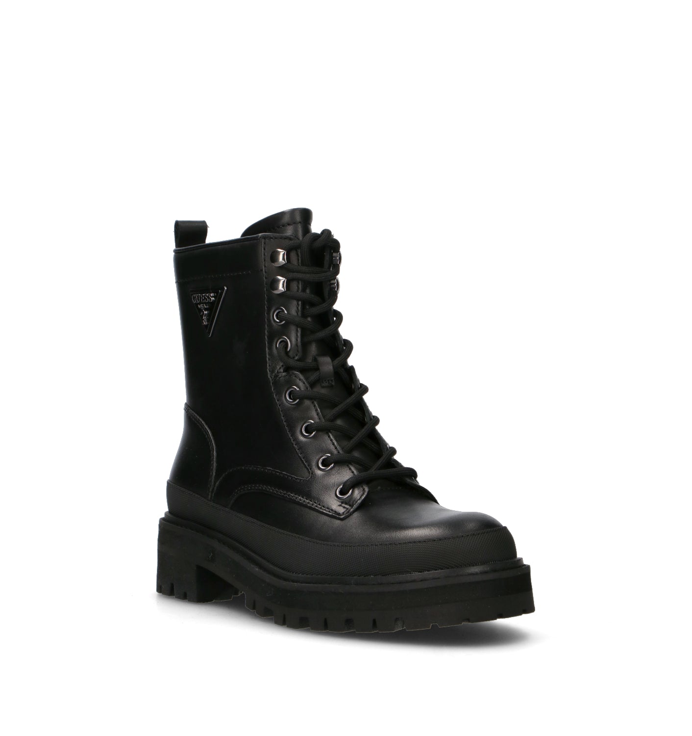 GUESS Anfibio donna nero in pelle
