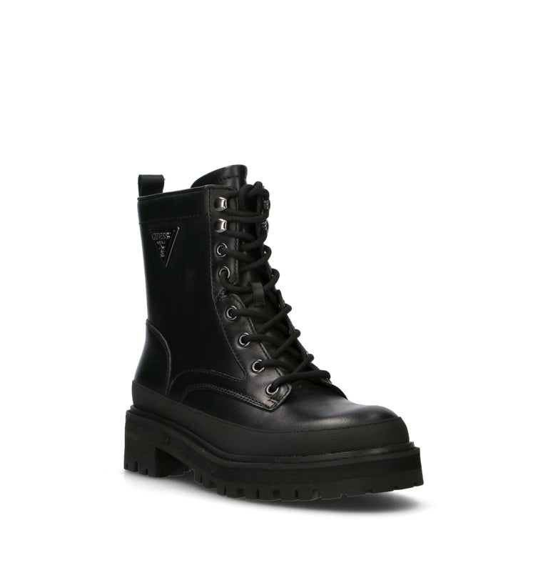 GUESS Anfibio donna nero in pelle