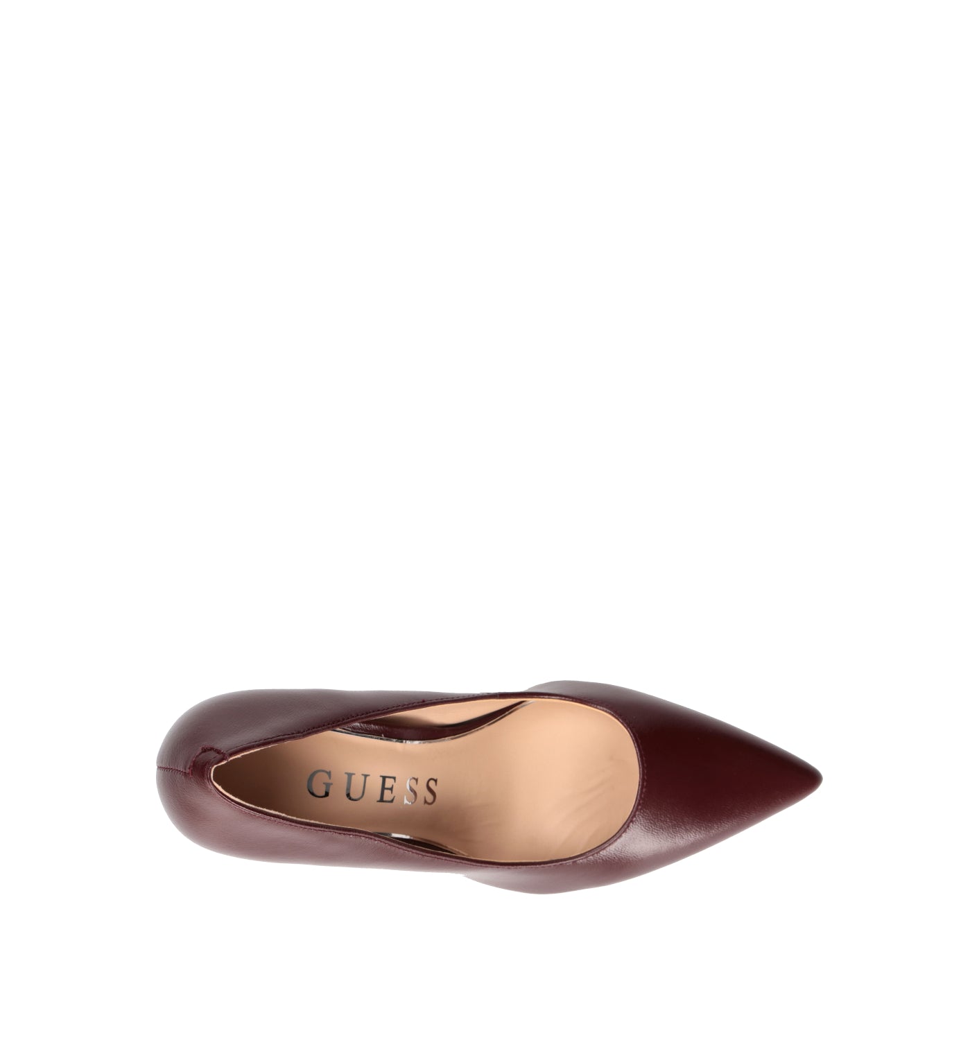 GUESS Décolleté donna wine in pelle