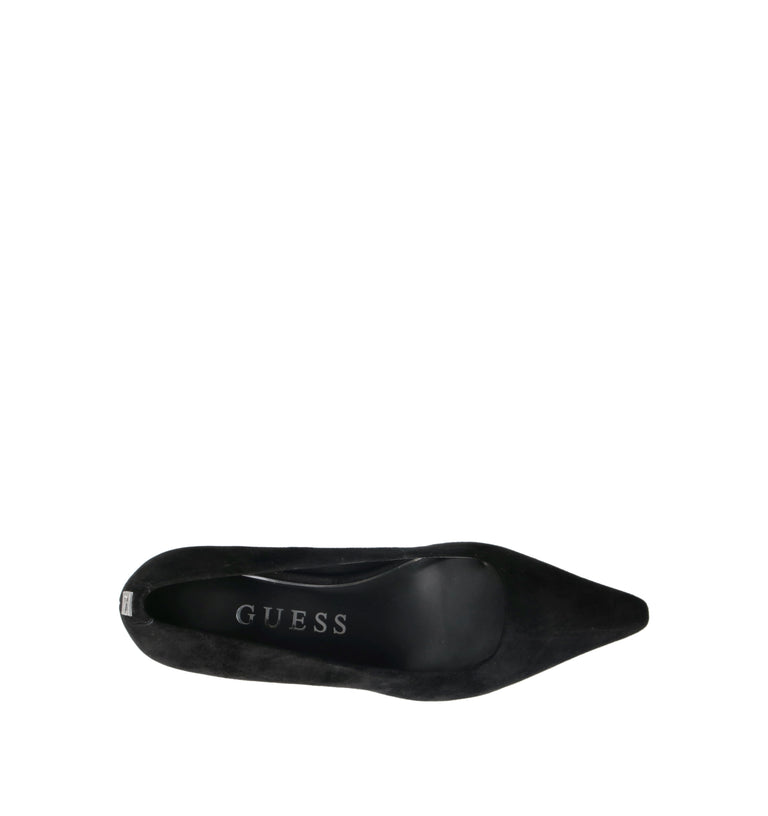 GUESS Décolleté donna nero in suede