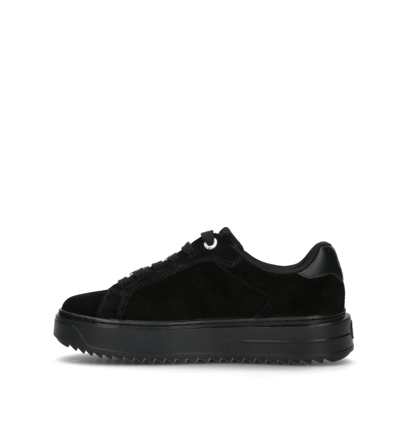 GUESS Sneaker donna nera in suede