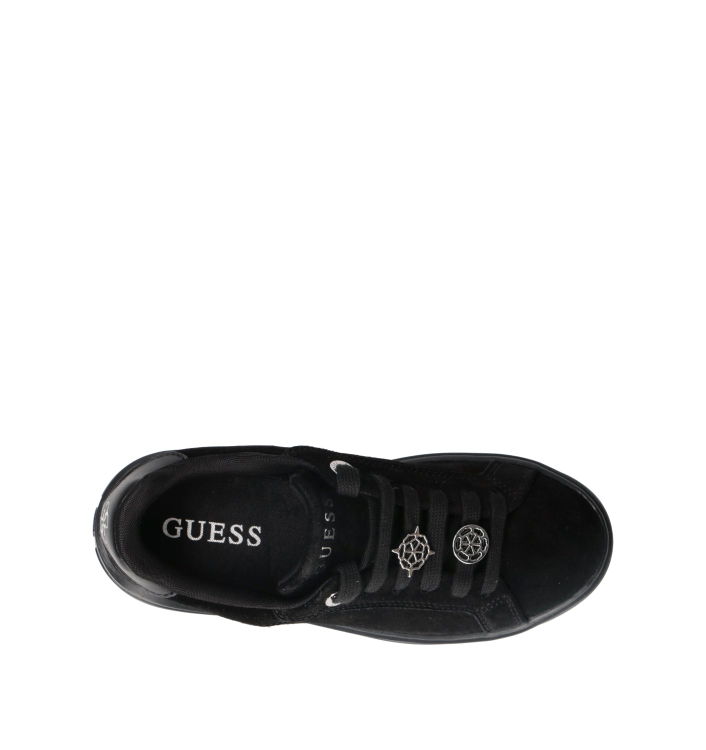 GUESS Sneaker donna nera in suede