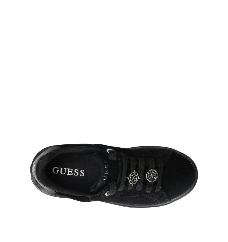 GUESS Sneaker donna nera in suede