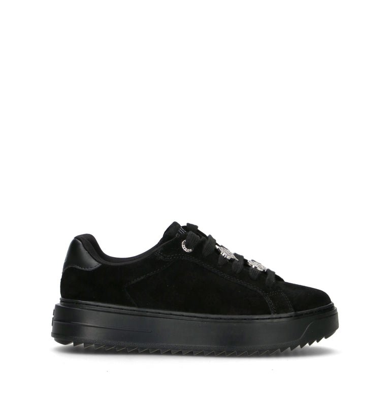 GUESS Sneaker donna nera in suede
