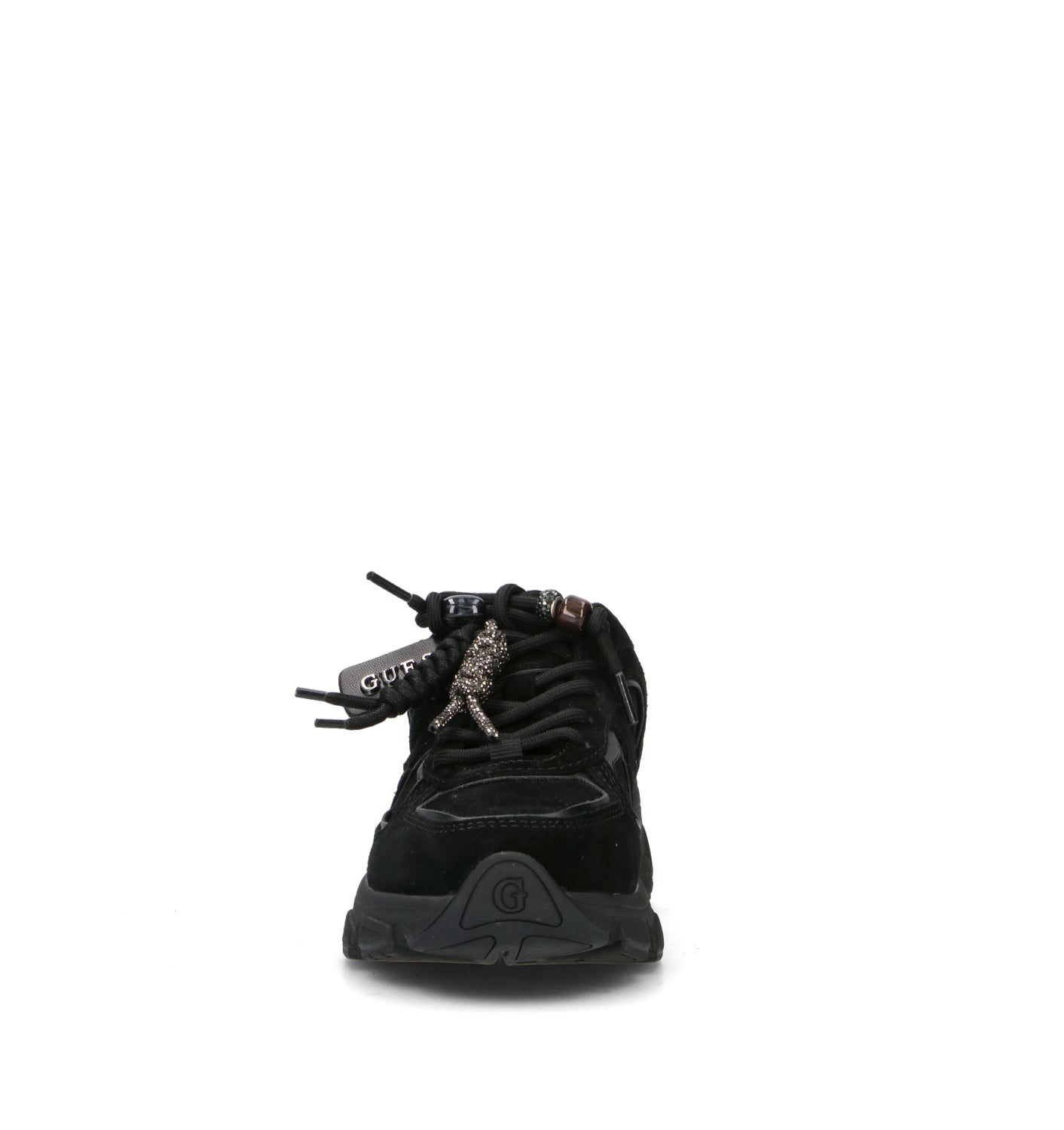 GUESS Sneaker donna nera in suede