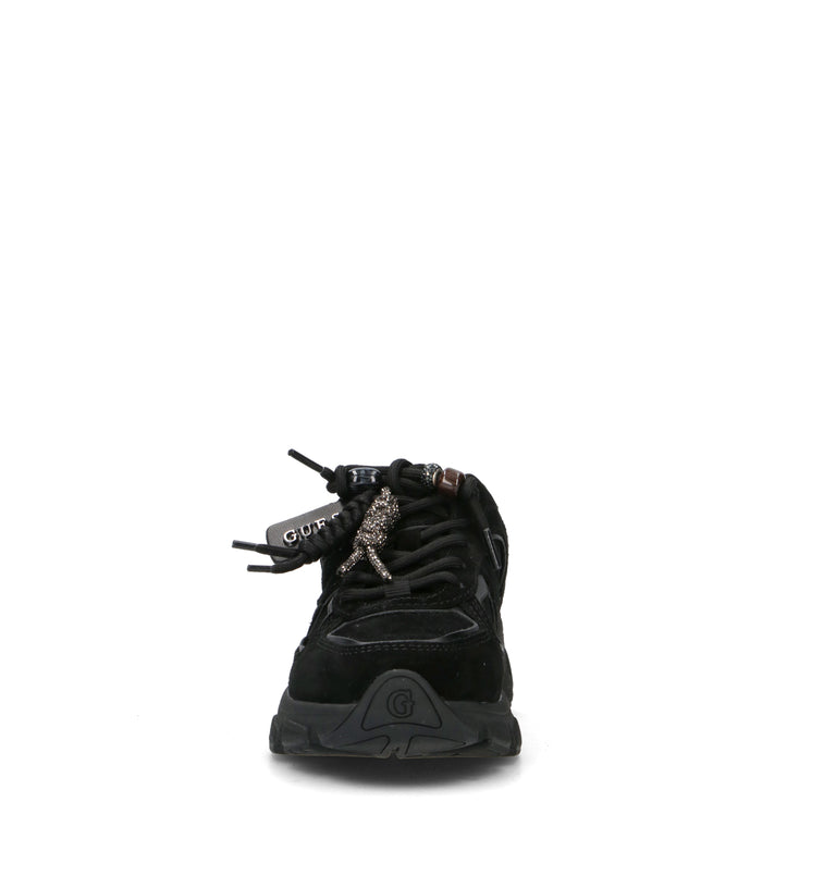 GUESS Sneaker donna nera in suede