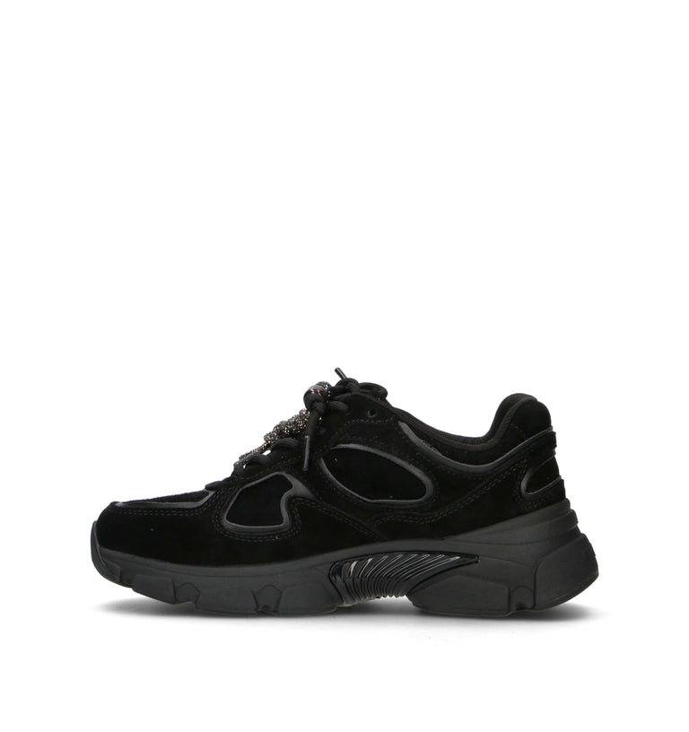 GUESS Sneaker donna nera in suede