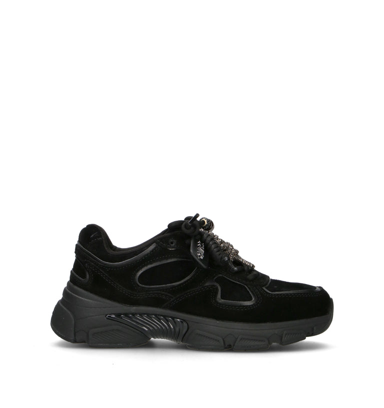 GUESS Sneaker donna nera in suede