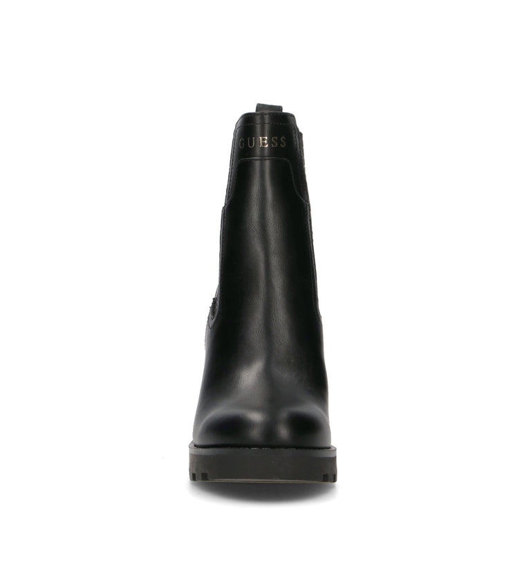 GUESS Tronchetto donna nero in pelle