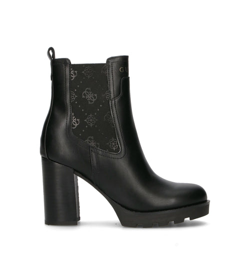 GUESS Tronchetto donna nero in pelle