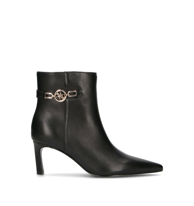 GUESS Tronchetto donna nero in pelle