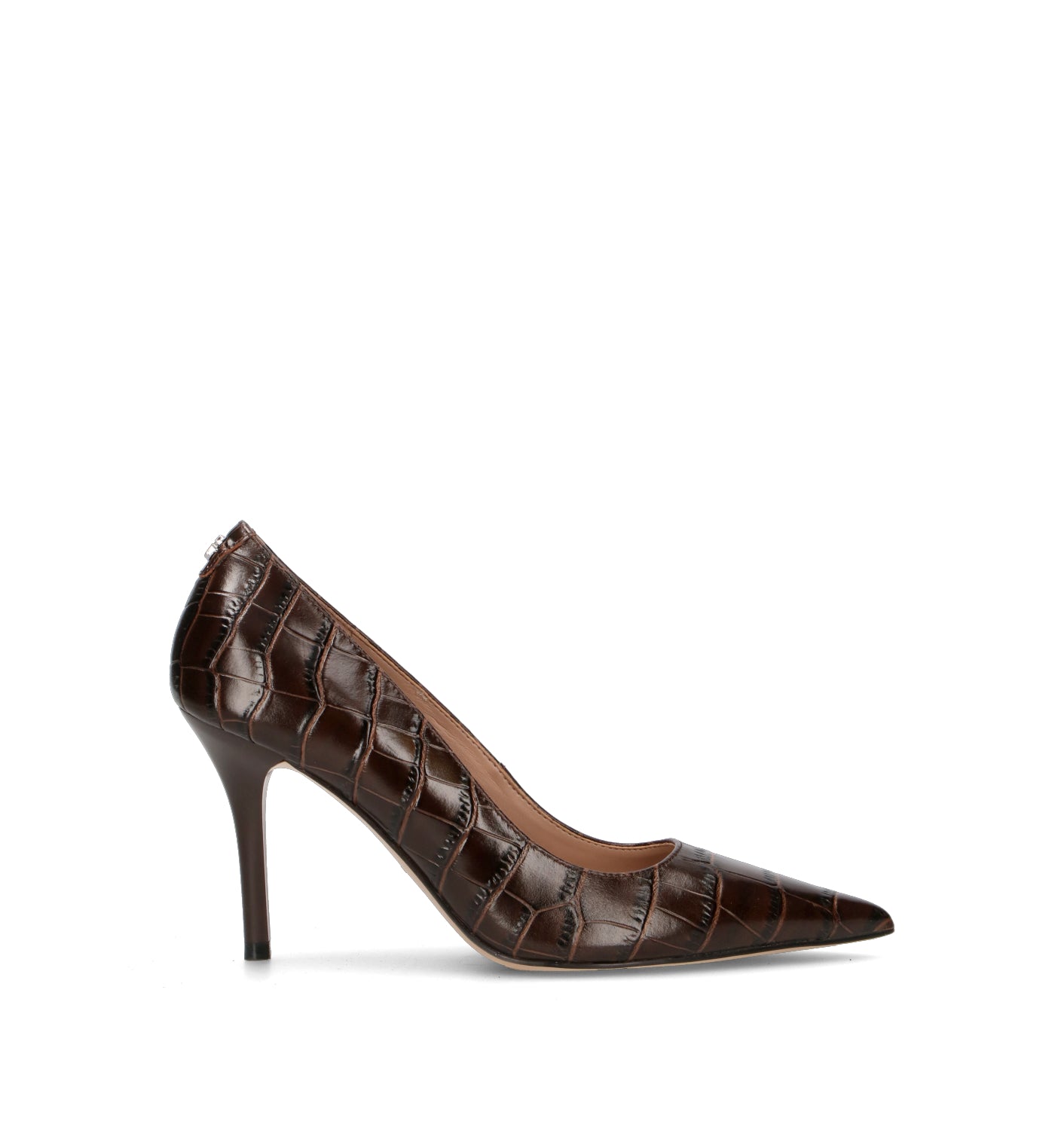 GUESS Décolleté donna marrone in pelle