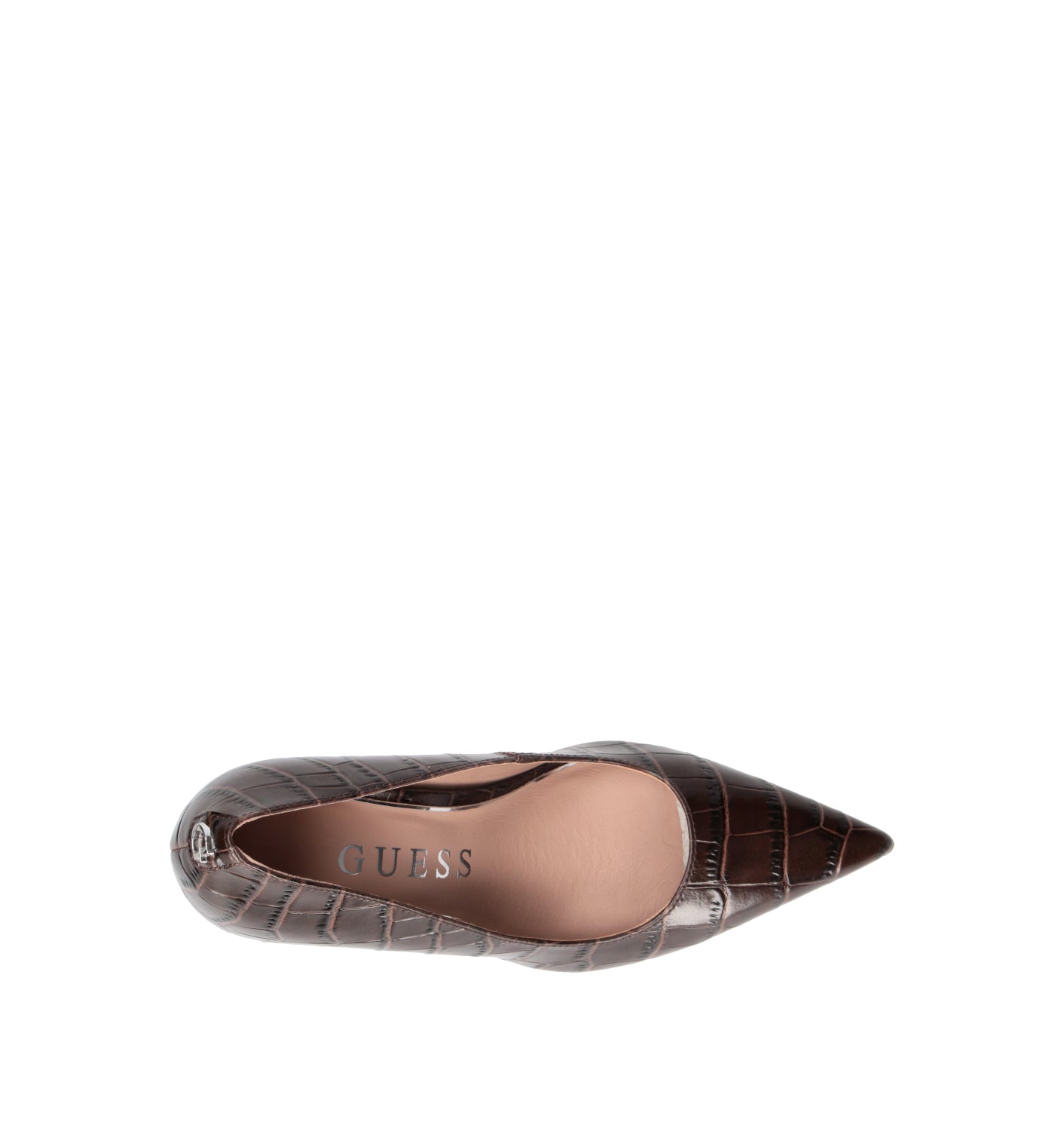 GUESS Décolleté donna marrone in pelle