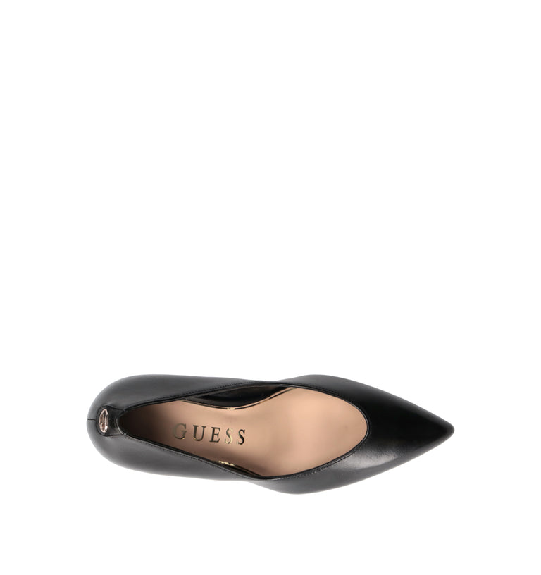 GUESS Décolleté donna nero in pelle